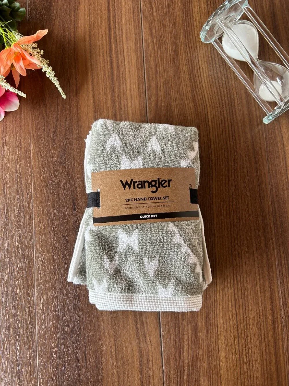 Wrangler - Bath Towel Set, Sage Green Western Towel Set Including Bath & Hand
